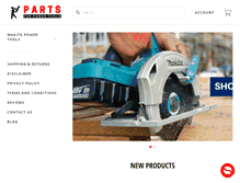 Tablet Screenshot of partsforpowertools.com